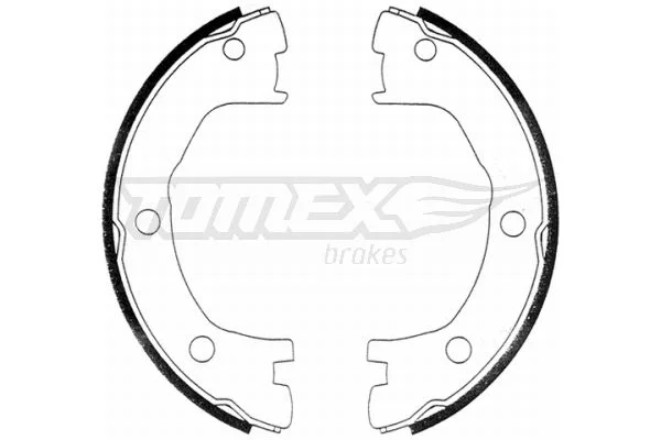 Sada brzdových čeľustí TOMEX Brakes TX 21-41