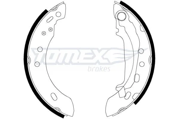 Brake Shoe Set TOMEX Brakes TX 21-47