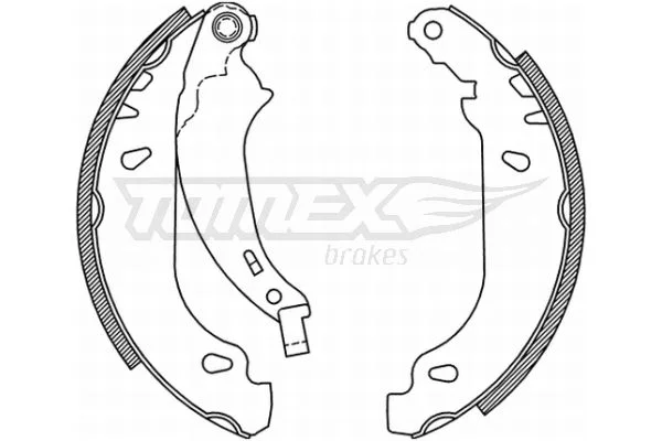 Sada brzdových čeľustí TOMEX Brakes TX 21-52