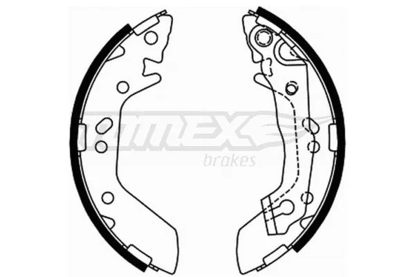 Sada brzdových čeľustí TOMEX Brakes TX 21-70
