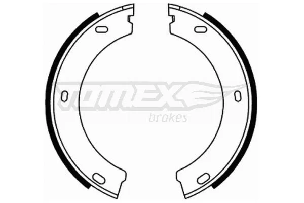 Sada brzdových čeľustí TOMEX Brakes TX 21-73