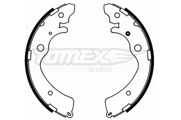 Sada brzdových čeľustí TOMEX Brakes TX 21-74