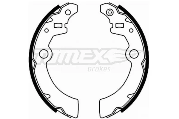 Sada brzdových čeľustí TOMEX Brakes TX 21-91