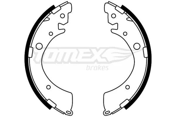 Sada brzdových čeľustí TOMEX Brakes TX 22-40
