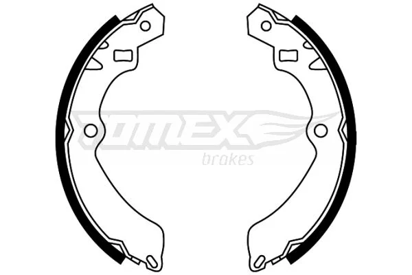 Sada brzdových čeľustí TOMEX Brakes TX 22-46