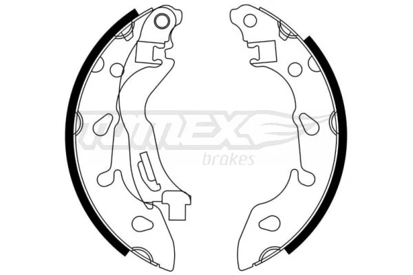 Sada brzdových čeľustí TOMEX Brakes TX 23-04