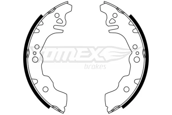 Sada brzdových čeľustí TOMEX Brakes TX 23-08