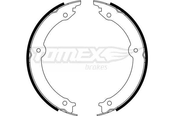 Sada brzdových čeľustí, parkovacia brzda TOMEX Brakes TX 23-33