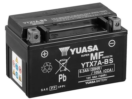 Štartovacia batéria YUASA YTX7A-BS