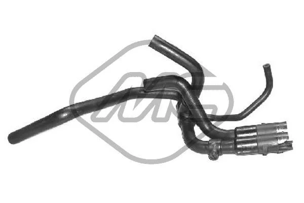 Hose, heat exchanger (heating) Metalcaucho 08826