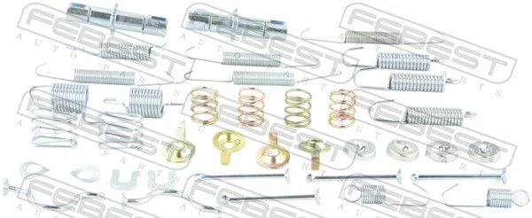 Accessory Kit, parking brake shoes FEBEST 0104-GRJ150R-KIT