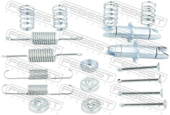Priedų komplektas, stovėjimo stabdžių trinkelės FEBEST 0104-GRJ200R-KIT