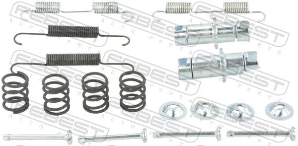 Accessory Kit, parking brake shoes FEBEST 0204-J32R-KIT