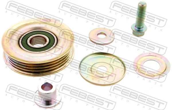 Tensioner Pulley, V-ribbed belt FEBEST 0387-CRV
