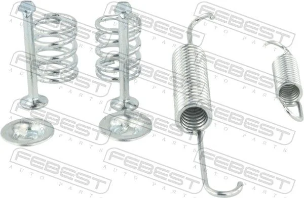 Accessory Kit, parking brake shoes FEBEST 1004-K2UCR-KIT