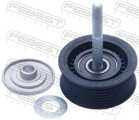 Deflection/Guide Pulley, V-ribbed belt FEBEST 3488-PAN