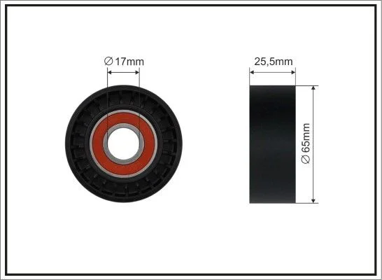 Tensioner Pulley, V-ribbed belt CAFFARO 05-98