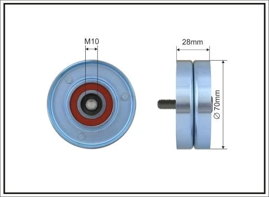 Deflection/Guide Pulley, V-ribbed belt CAFFARO 375-99