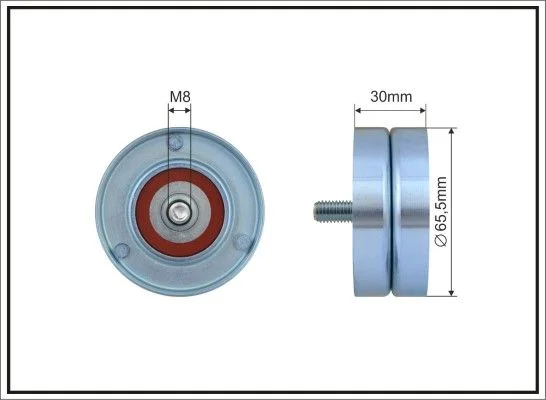 Tensioner Pulley, V-ribbed belt CAFFARO 398-98