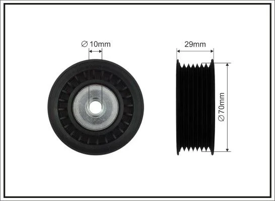 Deflection/Guide Pulley, V-ribbed belt CAFFARO 461-99