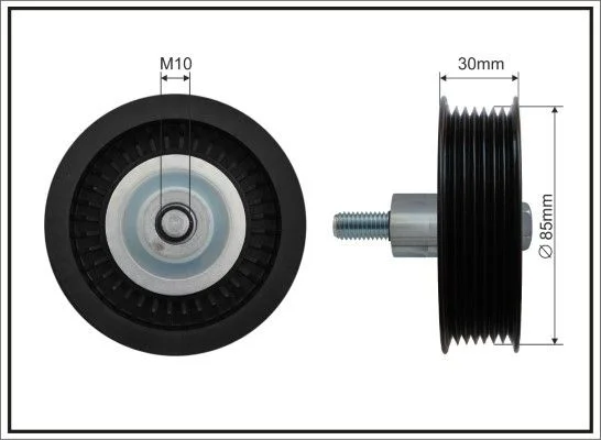 Deflection/Guide Pulley, V-ribbed belt CAFFARO 500275