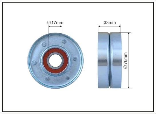 Tensioner Pulley, V-ribbed belt CAFFARO 500288