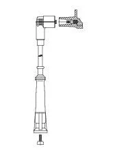 Uždegimo laidas BREMI 121/60