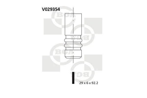 Angos vožtuvas BGA V029354