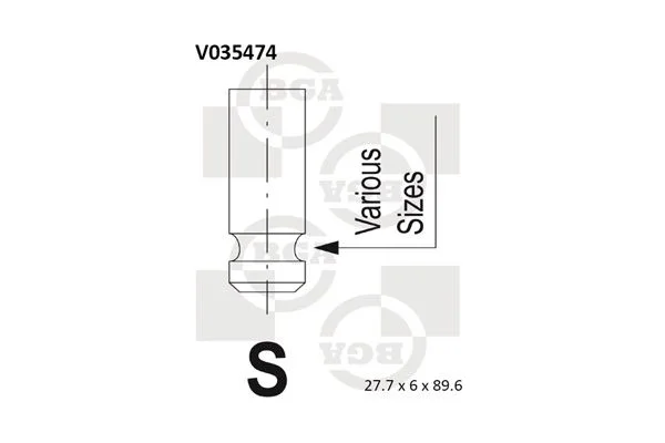 Įvado vožtuvas BGA V035474