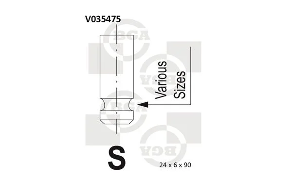 Angos vožtuvas BGA V035475