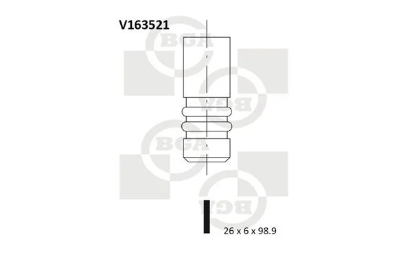 Angos vožtuvas BGA V163521