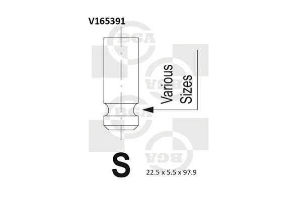 Exhaust Valve BGA V165391