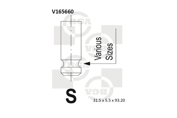 Įvado vožtuvas BGA V165660