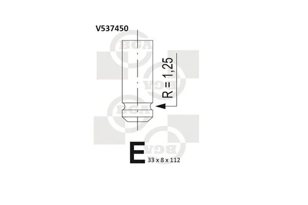 Exhaust Valve BGA V537450