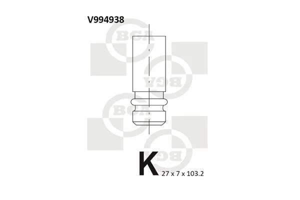 Angos vožtuvas BGA V994938