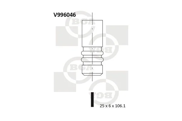 Angos vožtuvas BGA V996046
