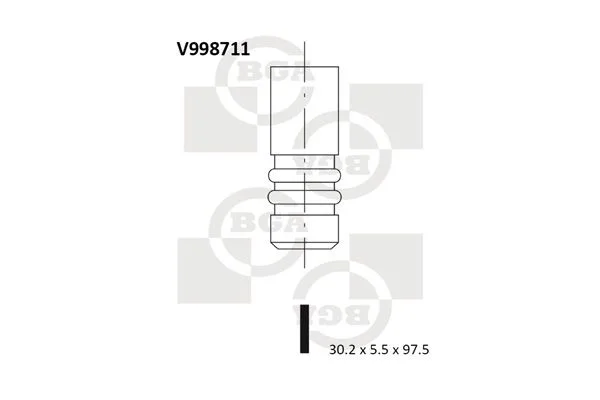 Angos vožtuvas BGA V998711