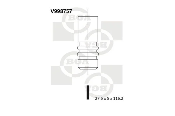 Angos vožtuvas BGA V998757
