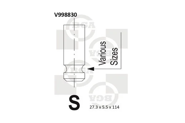 Exhaust Valve BGA V998830