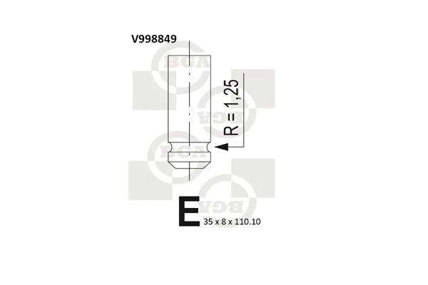 Įvado vožtuvas BGA V998849