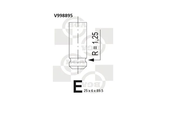 Exhaust Valve BGA V998895