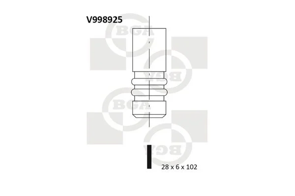 Angos vožtuvas BGA V998925