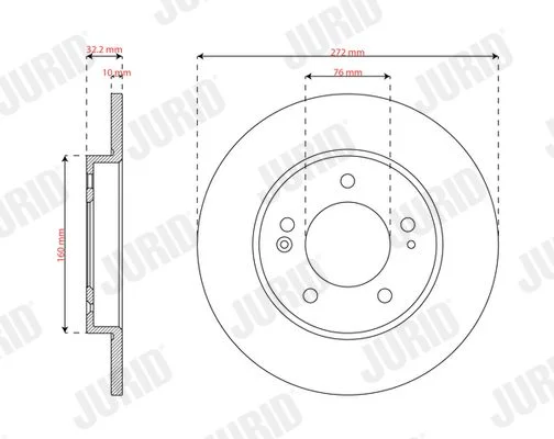 Brake Disc JURID 563614JC