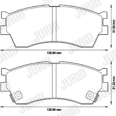 Brake Pad Set, disc brake JURID 572560J