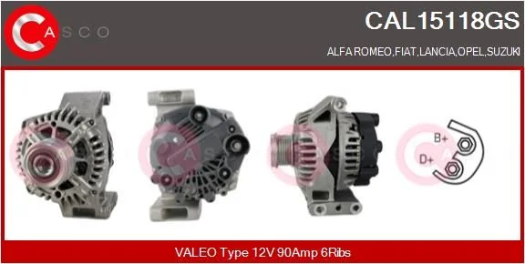 Alternator casco CAL15118GS