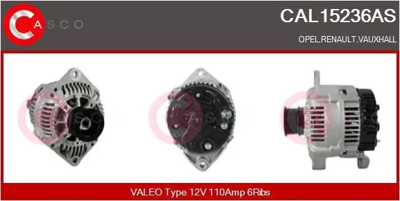 Alternator casco CAL15236AS