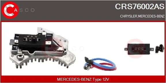 Resistor, interior blower CASCO - OSPRZĘT NAGRZEWNICY CHŁODNICY CRS76002AS