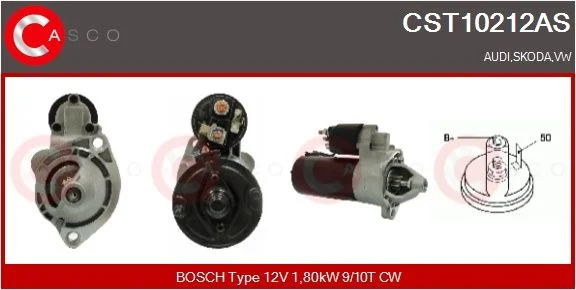 Starter CASCO - ALTERNATORY I ROZRUSZNIKI CST10212AS