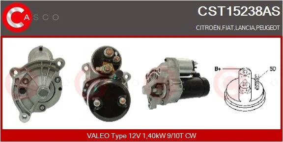 Starter casco CST15238AS