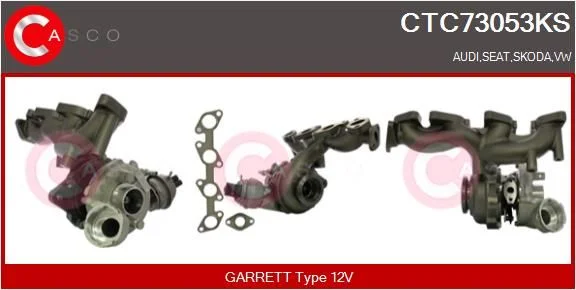 Kompresorius, įkrovimo sistema casco CTC73053KS